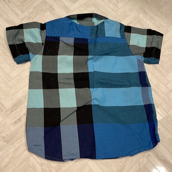 Burberry Blue plaid polo shirt, boys size 3 - Picture 7 of 7